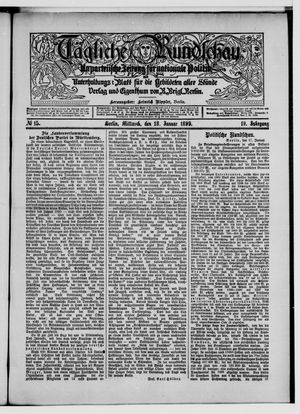 Tägliche Rundschau vom 18.01.1899