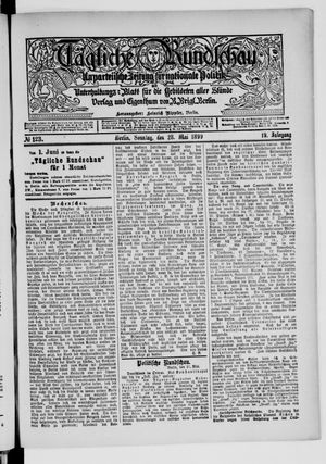 Tägliche Rundschau on May 28, 1899
