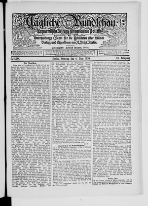 Tägliche Rundschau vom 06.06.1899