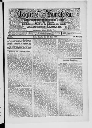Tägliche Rundschau on Jun 20, 1899