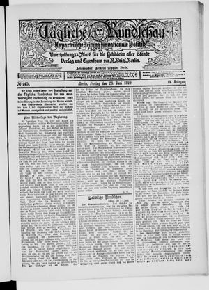 Tägliche Rundschau on Jun 23, 1899