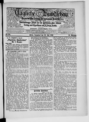 Tägliche Rundschau vom 22.07.1899