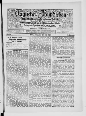 Tägliche Rundschau vom 28.07.1899
