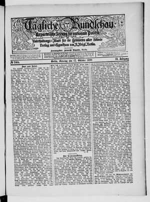 Tägliche Rundschau vom 17.10.1899