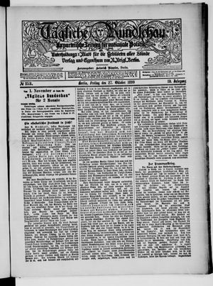 Tägliche Rundschau vom 27.10.1899