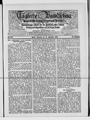 Tägliche Rundschau on Nov 14, 1899