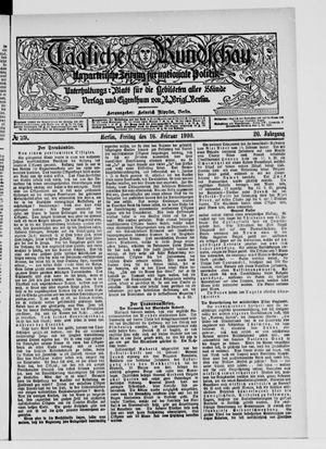 Tägliche Rundschau vom 16.02.1900