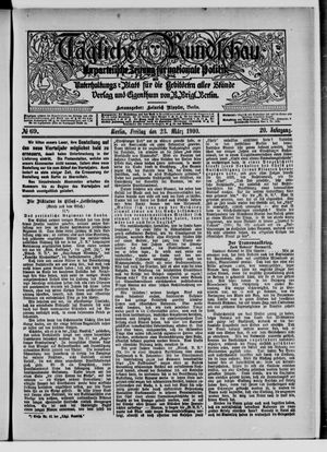 Tägliche Rundschau vom 23.03.1900
