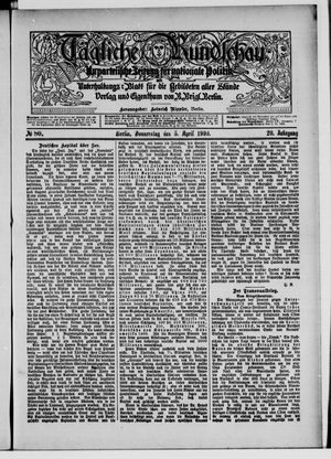 Tägliche Rundschau on Apr 5, 1900