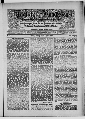 Tägliche Rundschau vom 06.04.1900