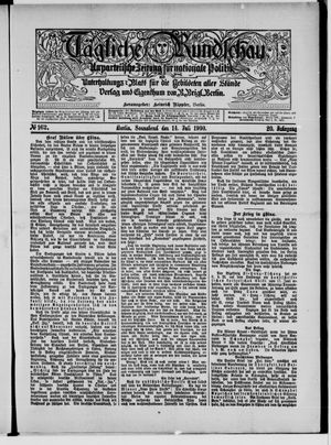 Tägliche Rundschau vom 14.07.1900