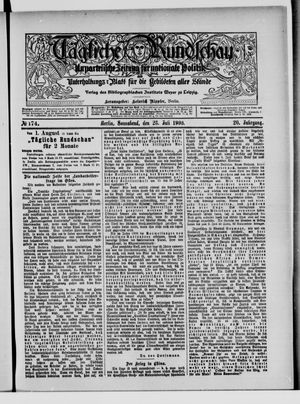 Tägliche Rundschau vom 28.07.1900