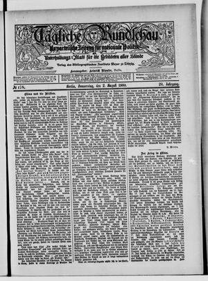 Tägliche Rundschau on Aug 2, 1900