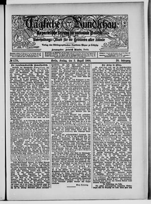 Tägliche Rundschau vom 03.08.1900