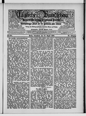 Tägliche Rundschau vom 25.08.1900