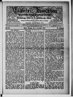 Tägliche Rundschau vom 04.09.1900