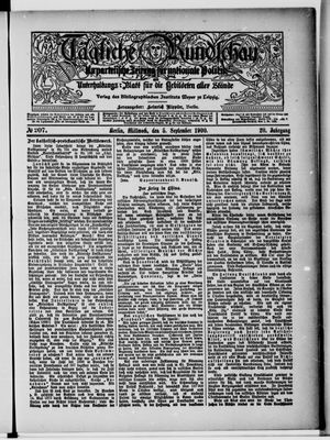 Tägliche Rundschau vom 05.09.1900