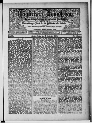 Tägliche Rundschau vom 07.09.1900