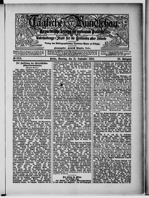 Tägliche Rundschau vom 11.09.1900