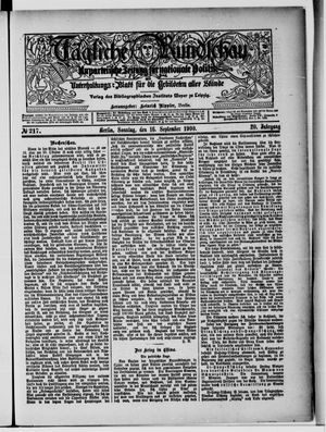 Tägliche Rundschau vom 16.09.1900