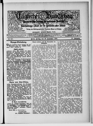 Tägliche Rundschau vom 28.09.1900