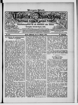Tägliche Rundschau on Oct 10, 1900