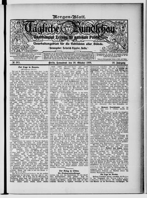 Tägliche Rundschau vom 20.10.1900