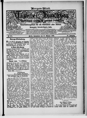 Tägliche Rundschau vom 27.10.1900