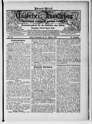 Tägliche Rundschau vom 27.10.1900