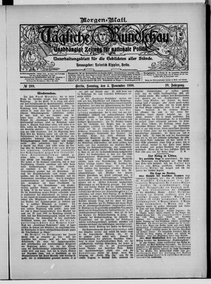 Tägliche Rundschau vom 04.11.1900