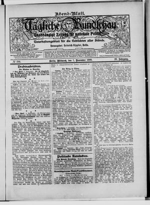 Tägliche Rundschau vom 07.11.1900