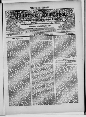 Tägliche Rundschau vom 09.11.1900