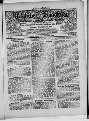 Tägliche Rundschau vom 09.11.1900