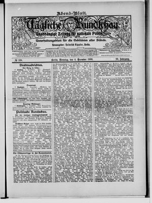 Tägliche Rundschau vom 04.12.1900
