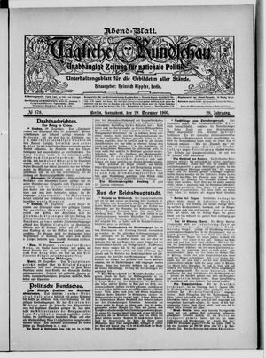 Tägliche Rundschau vom 29.12.1900