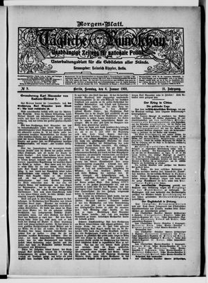 Tägliche Rundschau vom 06.01.1901
