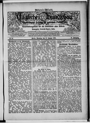 Tägliche Rundschau vom 15.01.1901