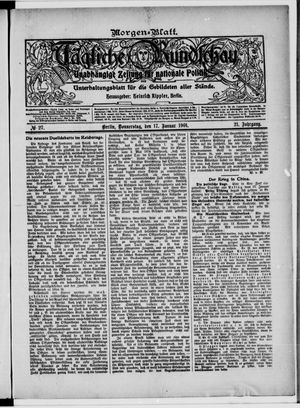 Tägliche Rundschau vom 17.01.1901