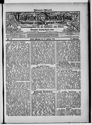 Tägliche Rundschau vom 11.02.1901