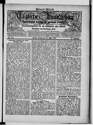 Tägliche Rundschau vom 22.03.1901