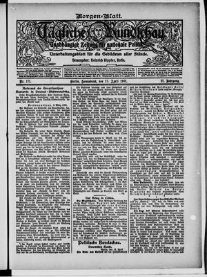 Tägliche Rundschau vom 13.04.1901
