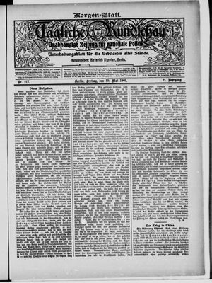 Tägliche Rundschau vom 10.05.1901