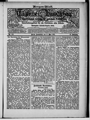 Tägliche Rundschau vom 11.05.1901
