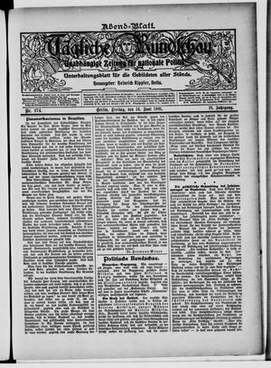Tägliche Rundschau vom 14.06.1901