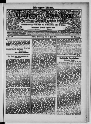 Tägliche Rundschau vom 11.07.1901
