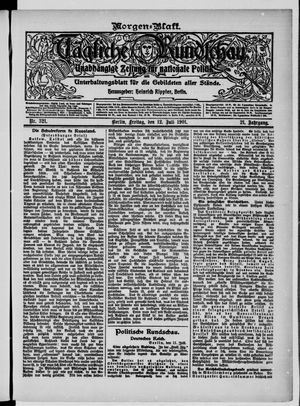 Tägliche Rundschau vom 12.07.1901