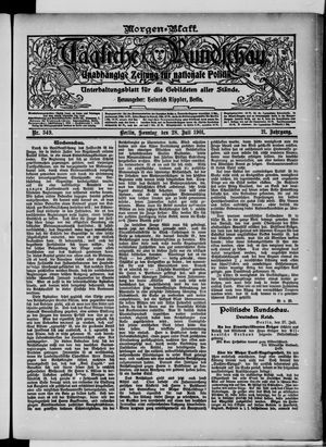 Tägliche Rundschau vom 28.07.1901