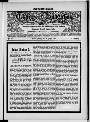 Tägliche Rundschau vom 06.08.1901