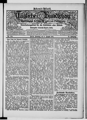 Tägliche Rundschau vom 06.08.1901