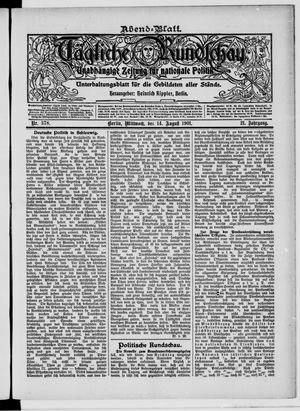 Tägliche Rundschau vom 14.08.1901
